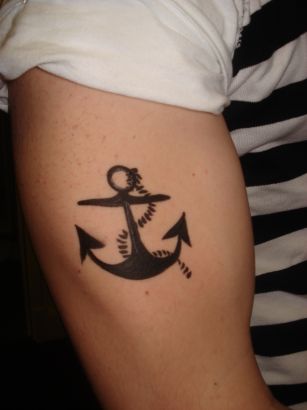 Temporary Anchor Tattoo